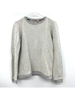 Anthropologie Dolan Gray Silver Shimmer Crewneck Sweatshirt Women's XS